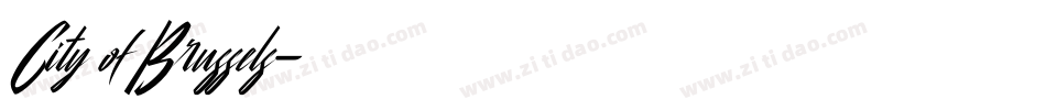 City of Brussels字体转换